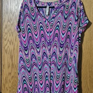 Dear Scarlett Women's Size 2X Short Sleeve Top